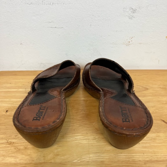 Born brown leather heeled sandals. Size 6 - Picture 4 of 5